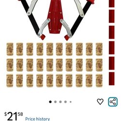 Manual wine bottle corking kit