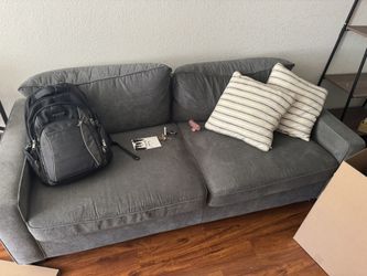 84” Living Spaces Couch (pillows Included If You Want)