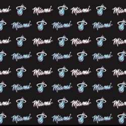 Miami Heats Basketball Pattern Fabric/tela De Deportes Baloncesto