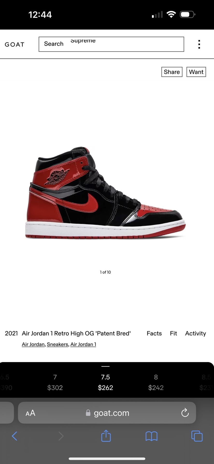 Bred Jordan 1s