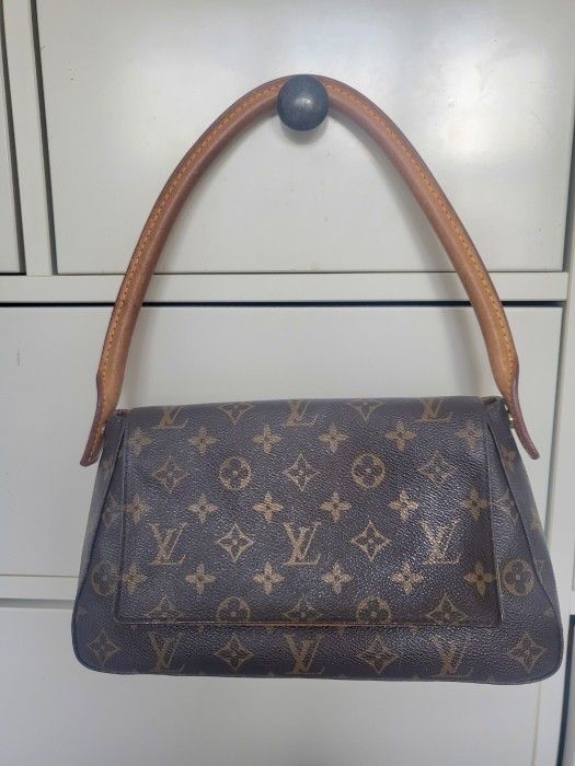 Authentic Louis Vuitton Mini Looping Monogram Tote Shoulder Bag