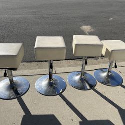 FREE Barstools - Set Of 4 Adjustable/Swivel