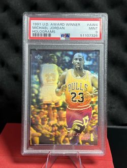 Upper Deck 1991-92 Award Winners Michael Jordan Bulls #AW4 Hologram PSA 9