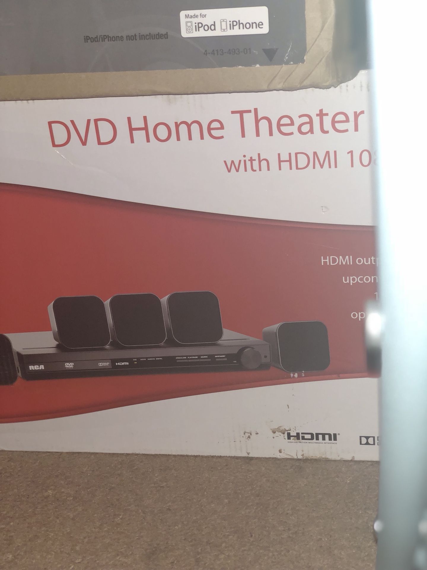 DVD home theatre with surround sound