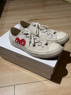 Worn Only Once, Like New Converse x Comme des Garçons CDG Play Chuck Taylor Low