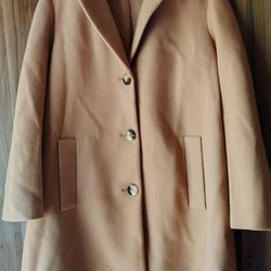 J. Jill Double Knit Blazer in Caramel Heather, size L