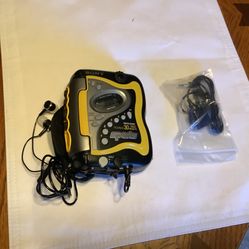 Vintage Sony Walkman Sports WM-FS220 Yellow FM/AM Cassette Player Mega Bass 30 presets, Velcro hand grip, no issues 