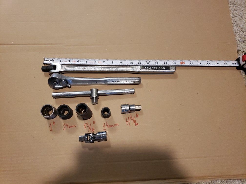 Kit tools for autorepir 1/2 " .