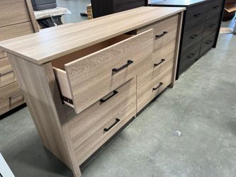 NEW 6 Drawer Dresser Chest of Tall Nightstand Storage Bedroom Closet Wardrobe White Espresso Oak Discount Furniture Warehouse Clearance Closeout Big