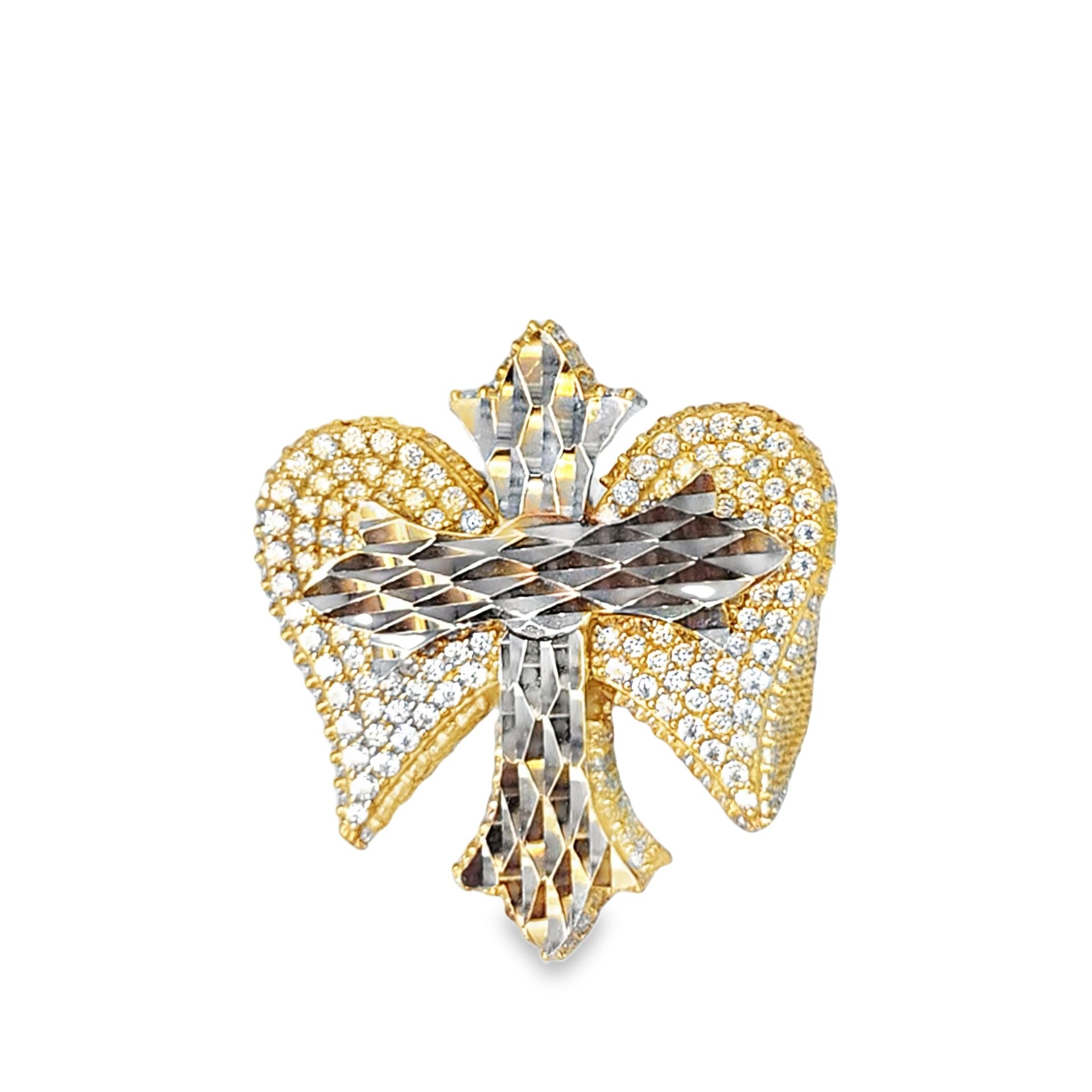 10k Yellow Gold Cross Ring