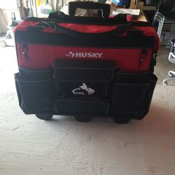 Rolling Husky Tool Bag Box Cart