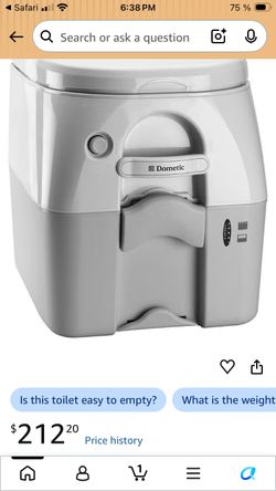 Dometic 5 gallon portable  toilet