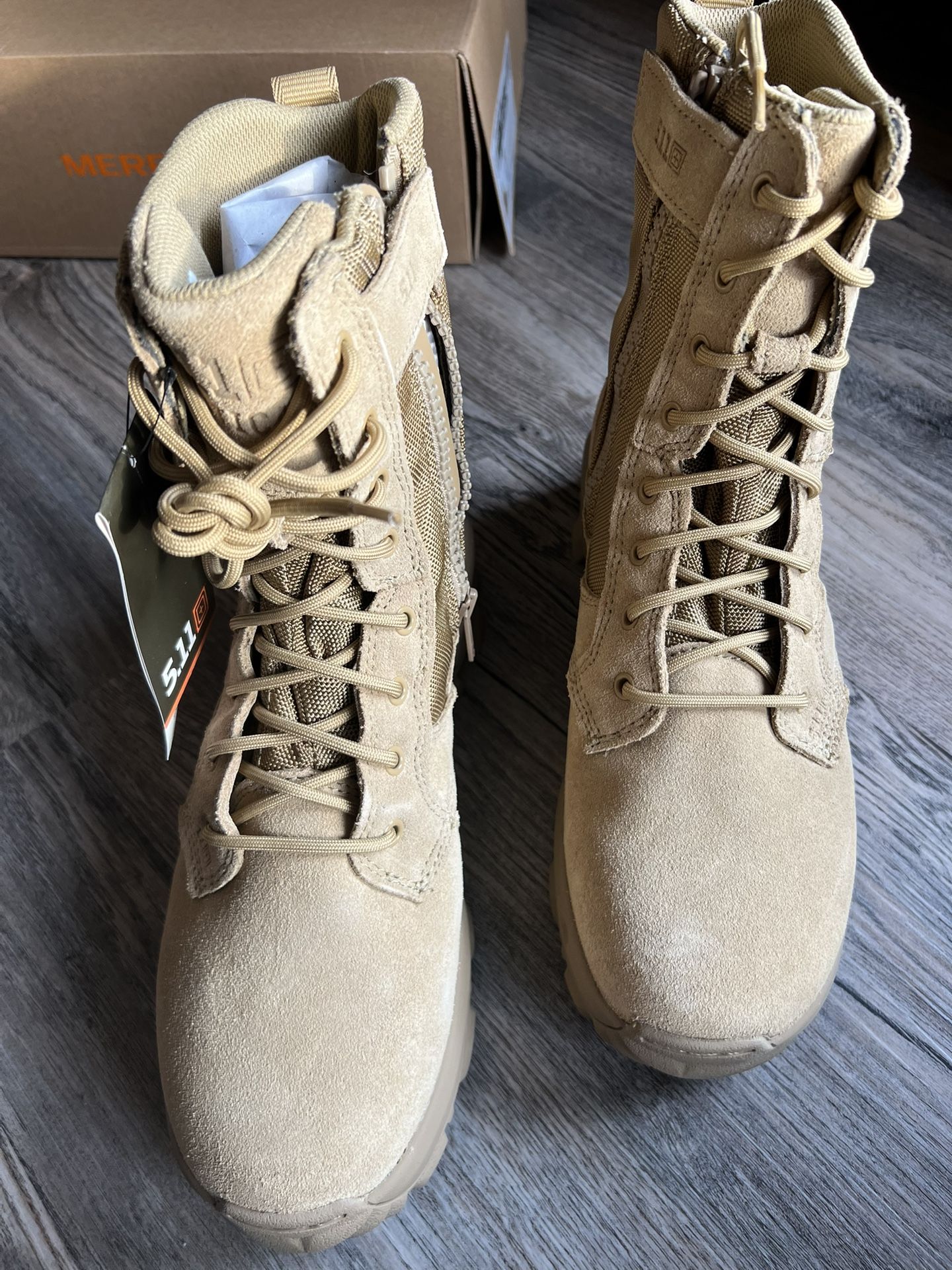 5.11 Tactical Tan Boots Men’s Size 10