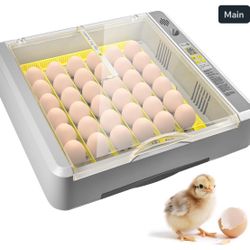 36 Eggs Incubator for Hatching Chicks with Automatic Turner Temperature & Humidi