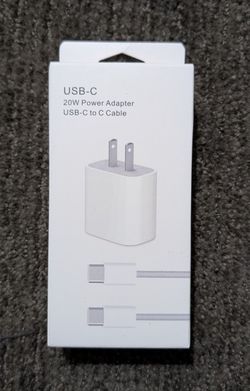 Apple Android USB C 20w Charger With Cable