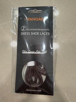 2 Pair 34” Waxed Shoe Laces (Dark Gray)