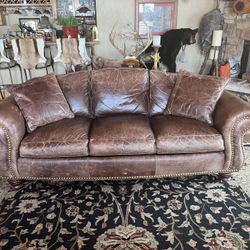 All Leather Genuine Sofa 