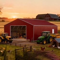 46FT x 25FT Heavy-Duty Metal Garage – Reinforced Steel Building for Vehicles & Equipment - The customer must have unloading capabilities, such as a fo