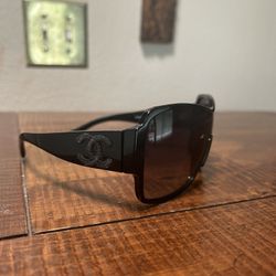 Chanel Acetate Shield Sunglasses