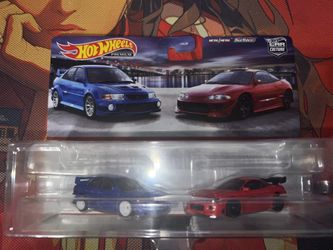 Hot Wheels Premium Car Culture Mitsubishi 2-Pack 2023 95 Eclipse & Lancer Evo VI