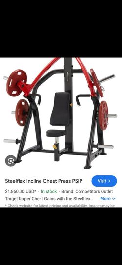 Steelflex incline chest press