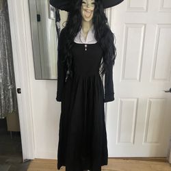 Costume/Halloween/Gothic Black Dress/Scarlet Darkness