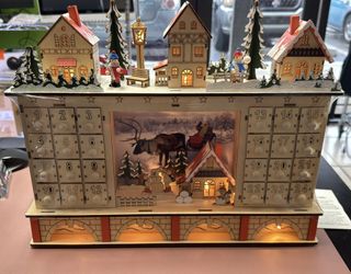 Advent CHRISTMAS CALENDAR SNOWMAN VILLAGE LED