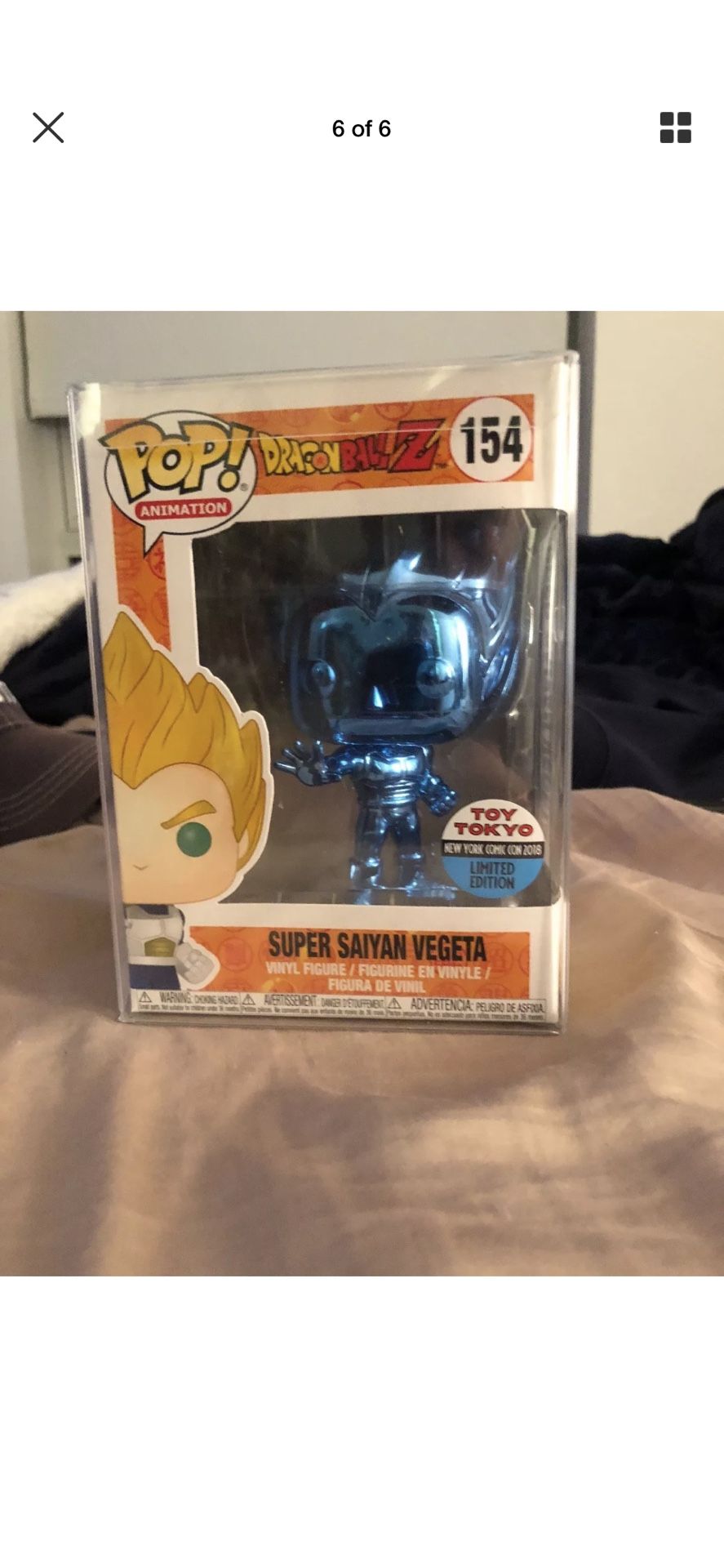 Funko POP Dragon Ball-Z Vegeta Blue Chrome