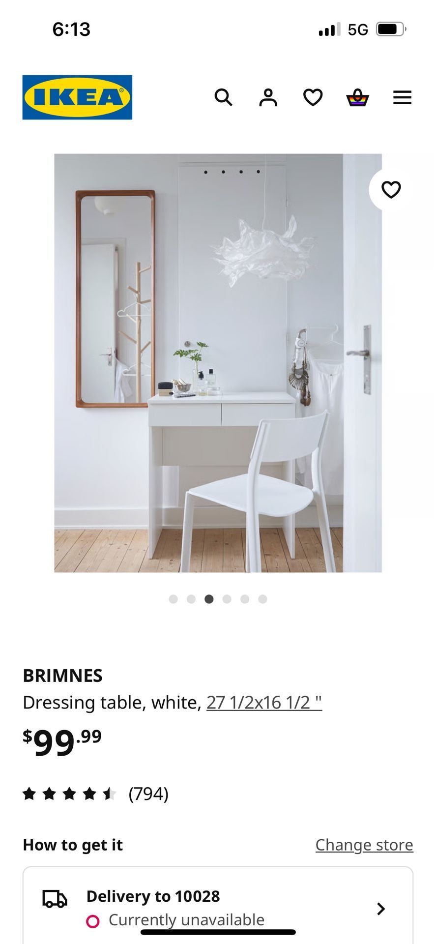 IKEA Brimnes Dressing Table Vanity