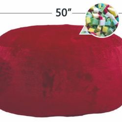 Large 5ft bean bag with accessories 