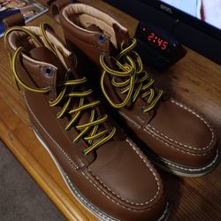 Diehard Leather  Steel Toe Work Boots Size 6 Like New Make Offer