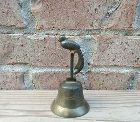 Vintage Brass Parrot Bell