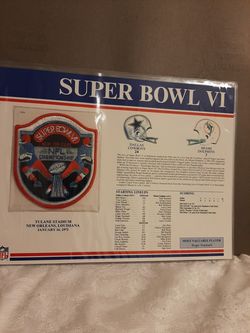 1972 Super Bowl VI Patch