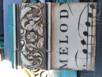 S. Kurtz Melody Tile France Design 8x6 Thick Heavy