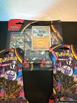 Pokemon Pitch Black Blister Pack + Sleeves