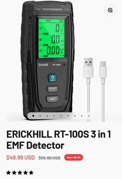 ERICKHILL RT-100S 3 in 1 EMF Detector