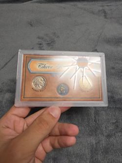 Three Coin Collector Set with Buffalo Nickel