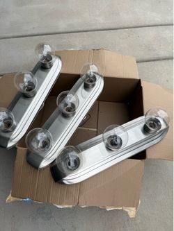 Bathroom vanity light with bulbs 1 left
