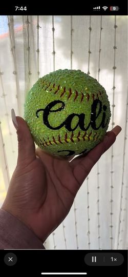 Bedazzled softball/baseball