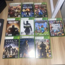 XBOX 360 Lot Call Of Duty Minecraft Lego Halo Mass Effect Grand Theft Auto Games