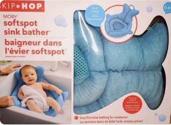 Brand New Skip Hop Soft Sink Baby Bath Tub, Moby, Blue