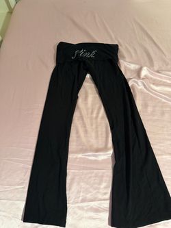 Victoria's Secret PINK black flare leggings