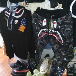 Bape Ape Hoodie N Sweatpants Size L