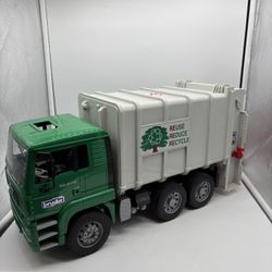 Bruder Garbage Truck Reuse, Reduce, Recycle Plastic Toy Truck GERMANY