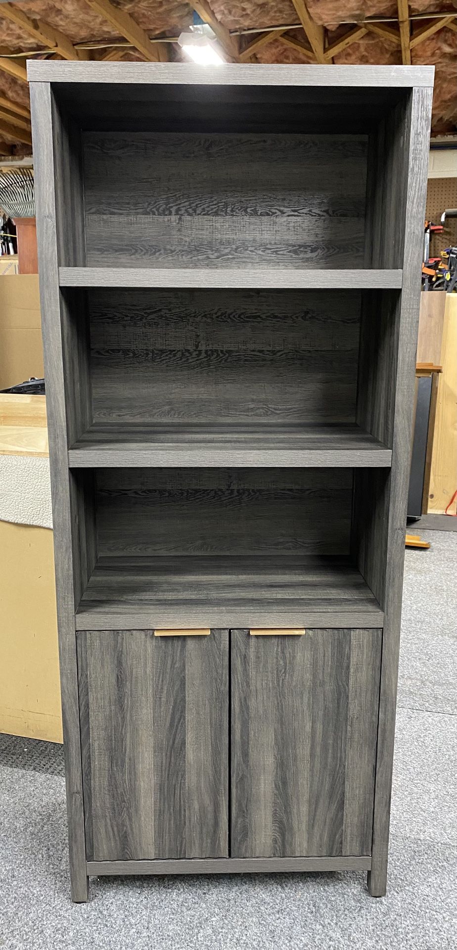 Bookshelf w/ 2 Door Cabinet