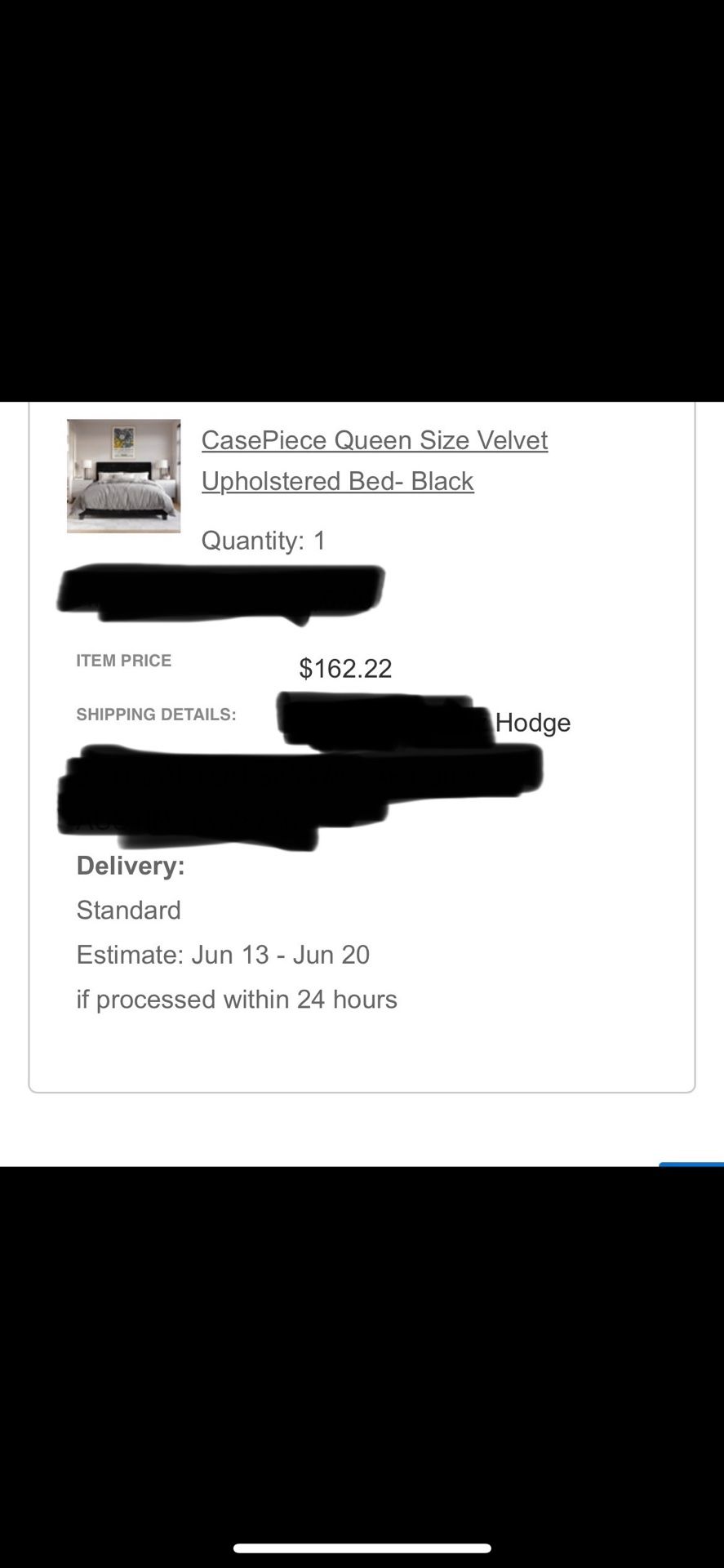 Black Velvet Bed Frame Queen Size