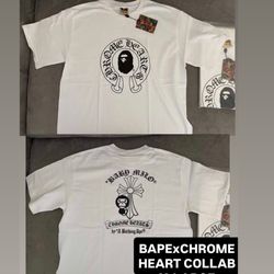 Bape x Chrome Heart Collab T Shirt