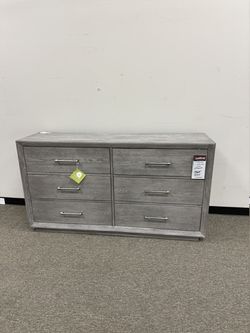6 Drawer Dresser - Grey Weathered Oak | Chest Of Drawers | Bureau