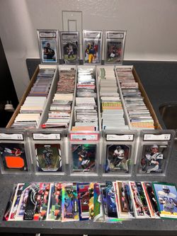 Football card collection includes everything in photos 1990s-current