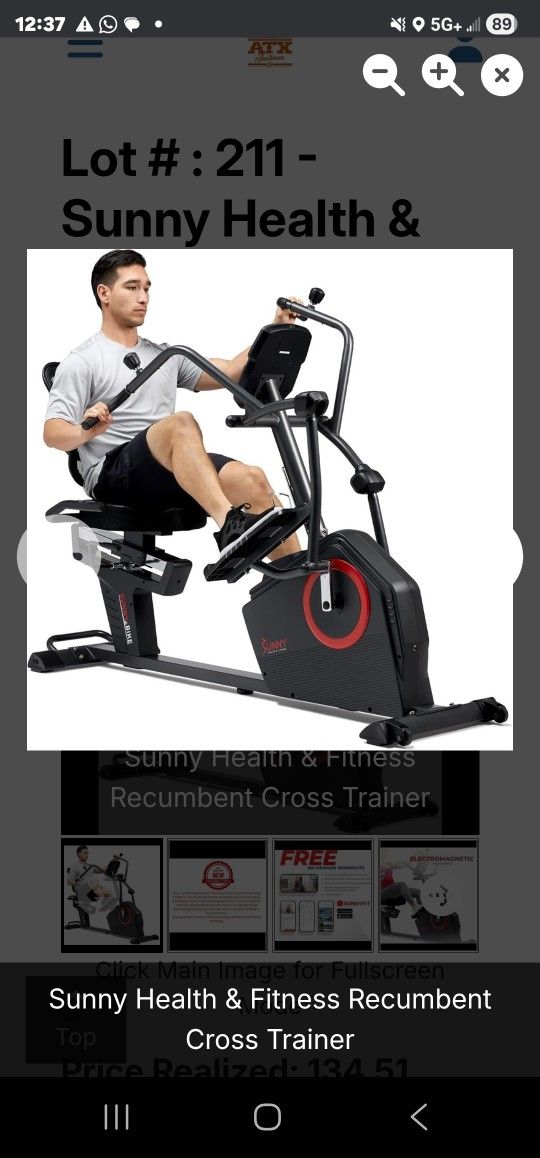 Smart Recumbent Cross Trainer